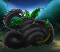 Breeze and Sharkie - Midnight Grove Snuggle