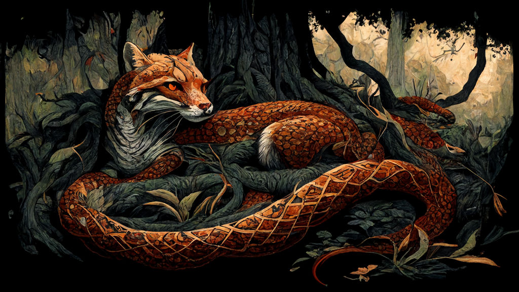 Python Eats Fox Magical Python and Foxes by KasperZ3R0 on DeviantArt