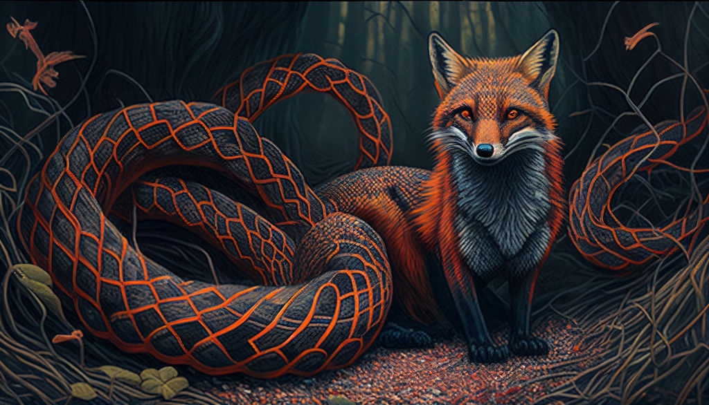 Python Eats Fox Magical Python and Foxes by KasperZ3R0 on DeviantArt