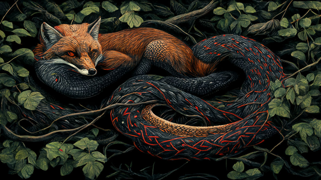 Python Eats Fox Magical Python and Foxes by KasperZ3R0 on DeviantArt