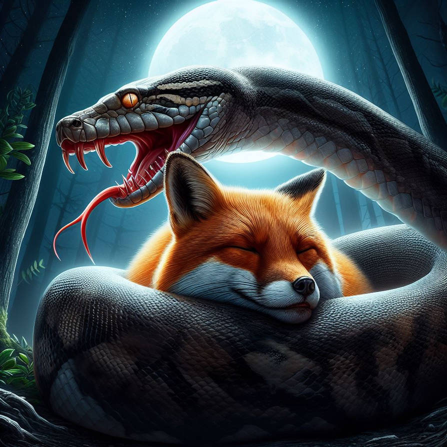 Python and Fox by KasperZ3R0 on DeviantArt