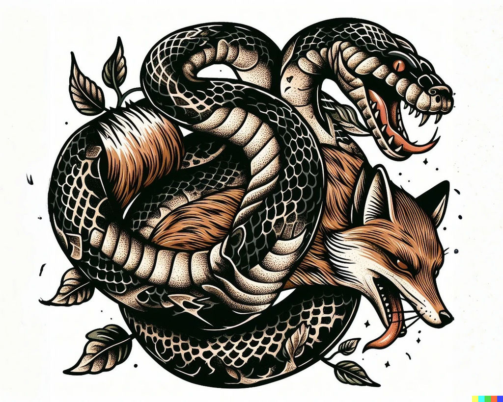 Python and Fox Tattoo by KasperZ3R0 on DeviantArt
