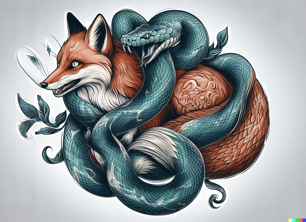 Python and Fox Tattoo by KasperZ3R0 on DeviantArt