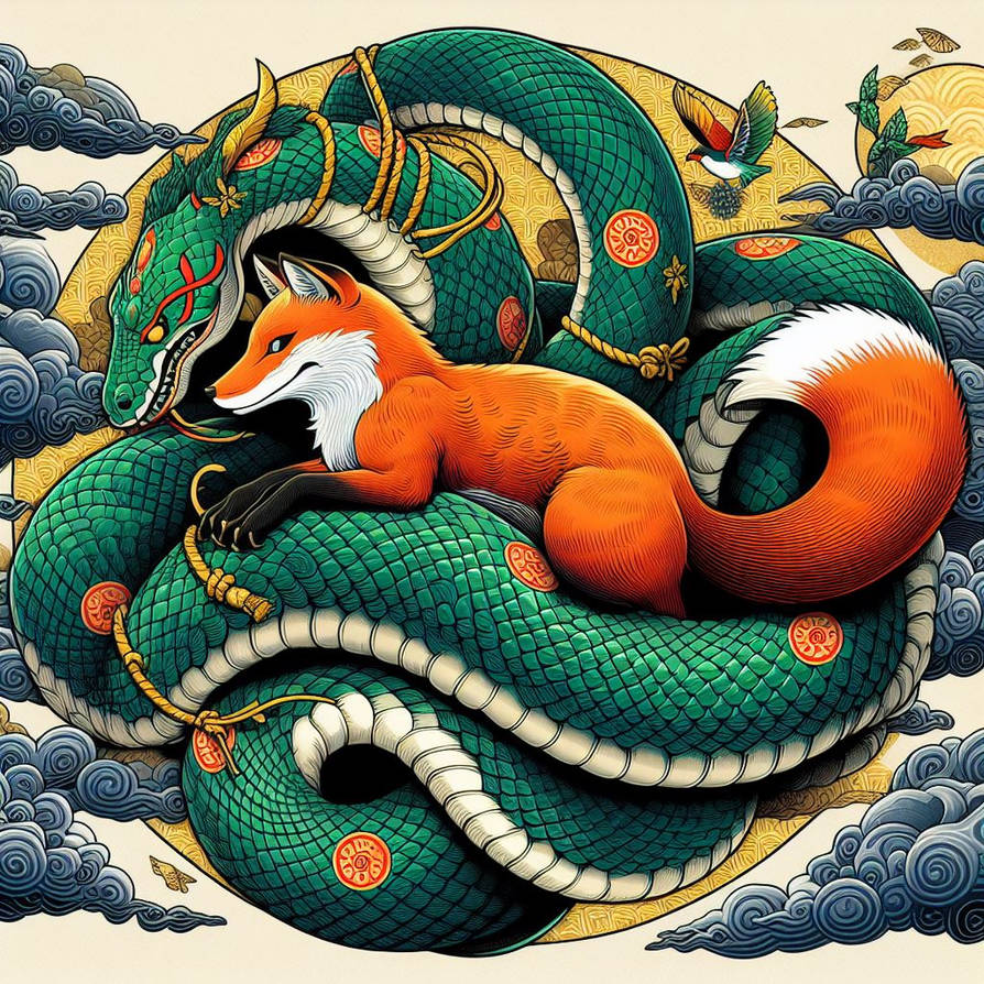 Python and Fox by KasperZ3R0 on DeviantArt