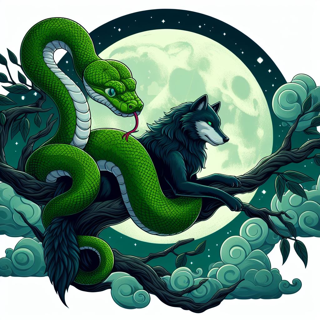 Python and Wolf by KasperZ3R0 on DeviantArt