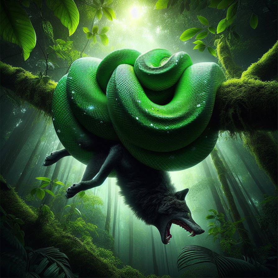 Python Devintart Green Tree Python by KasperZ3R0 on DeviantArt