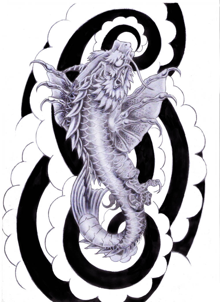 Tattoo Design Koi Dragon Tattoo