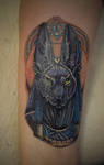Anubis tattoo cover-up
