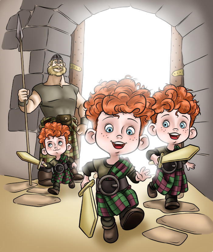 Triplets Deviantart The BRAVE Triplets by archibaldart on DeviantArt