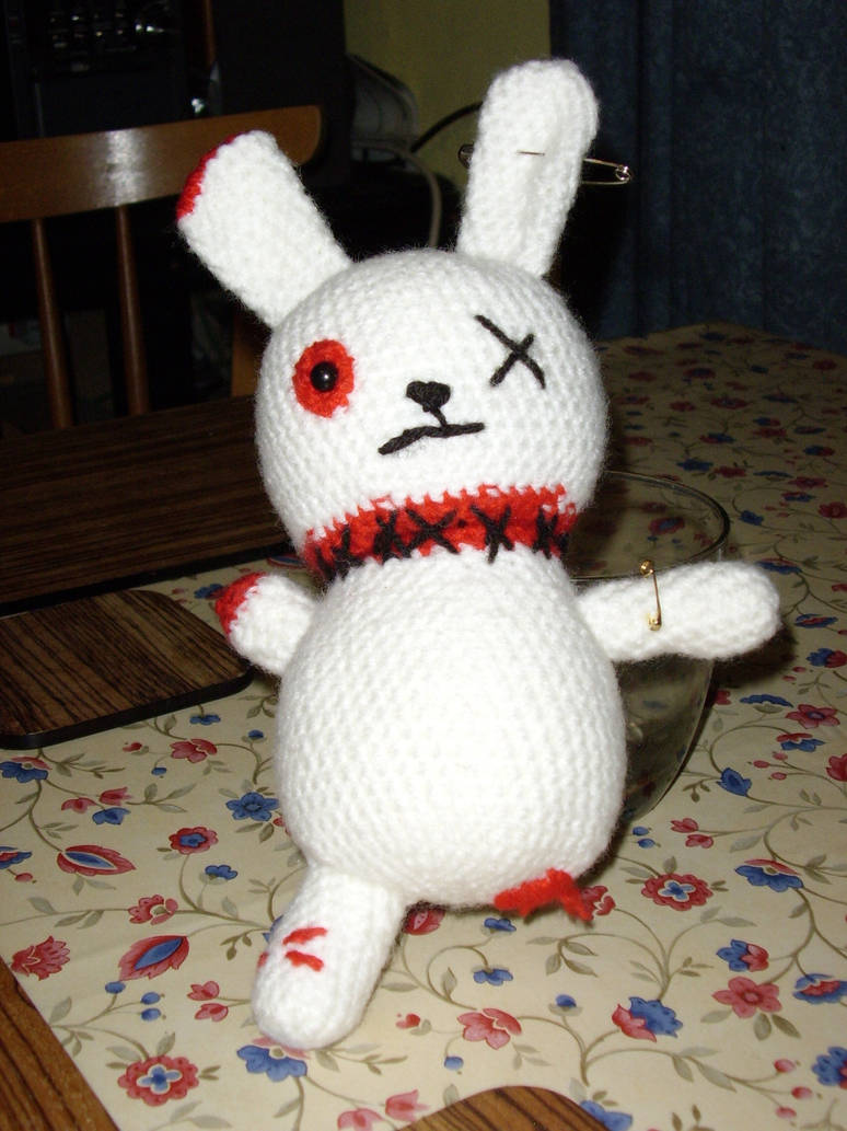 Damaged white rabbit by Woollihats on DeviantArt
