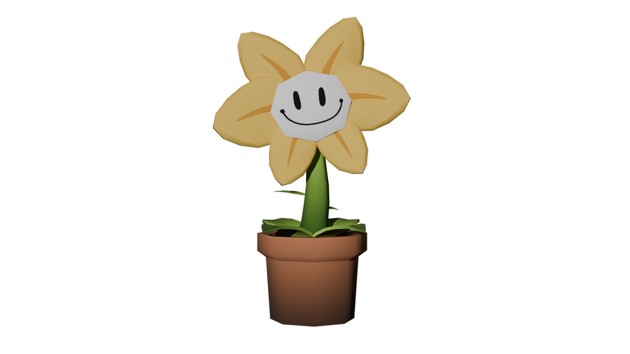 Flowey Model Flowey 3D model by GbEmpathy on DeviantArt