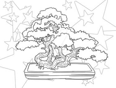Blissful Bonsai Coloring Pages - 09