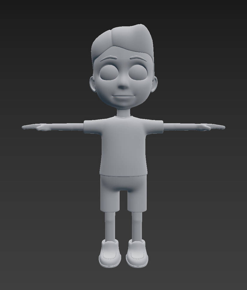 Basic kid model by DynaMoDigitalDesign on DeviantArt