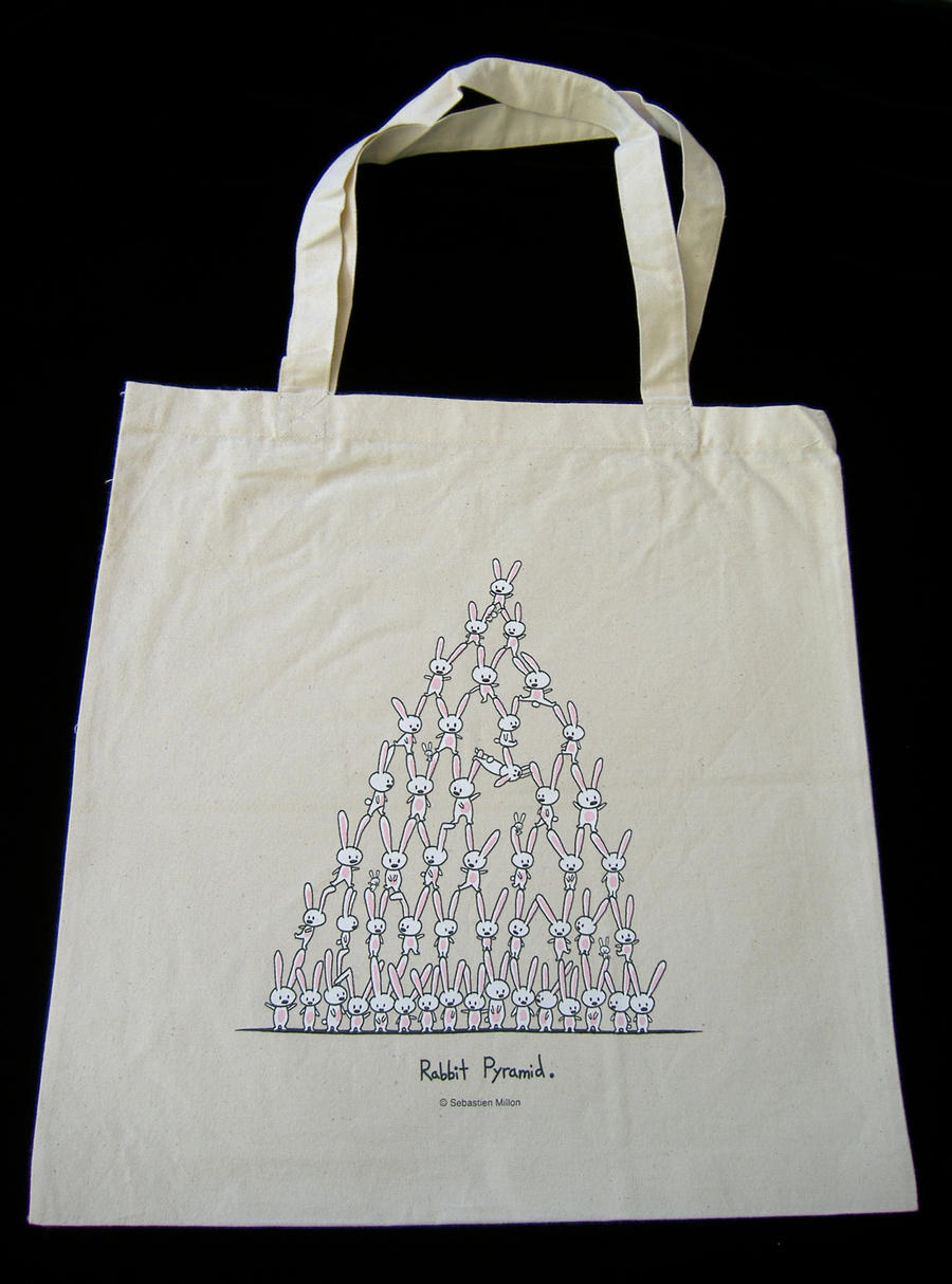 Rabbit Pyramid Tote Bag