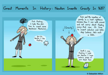 Isaac Newton Decides to Invent Gravity