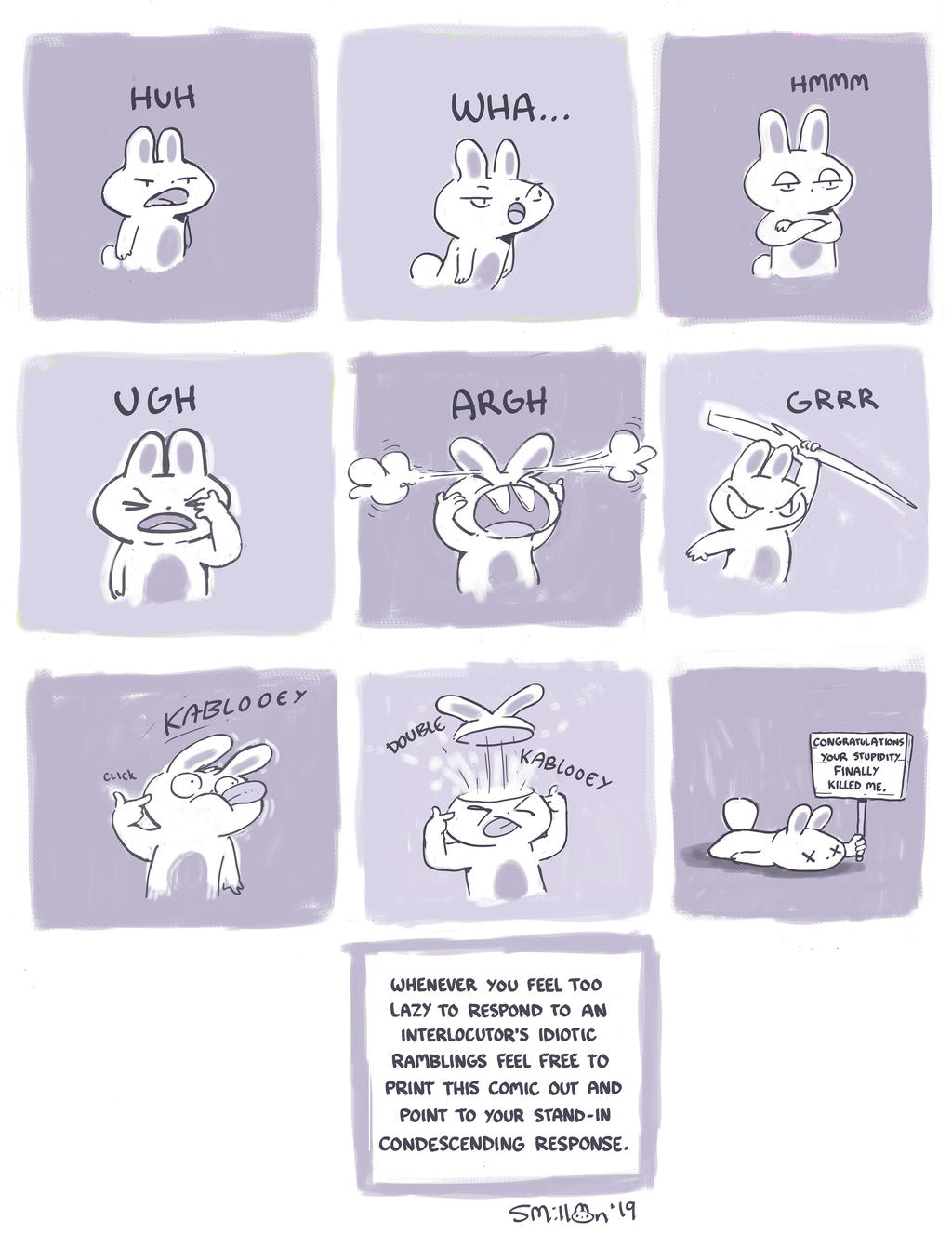Kill The Rabbit Expression Bunny Expressions by sebreg on DeviantArt