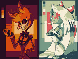 playing with color palettes [Hazbin Hotel]