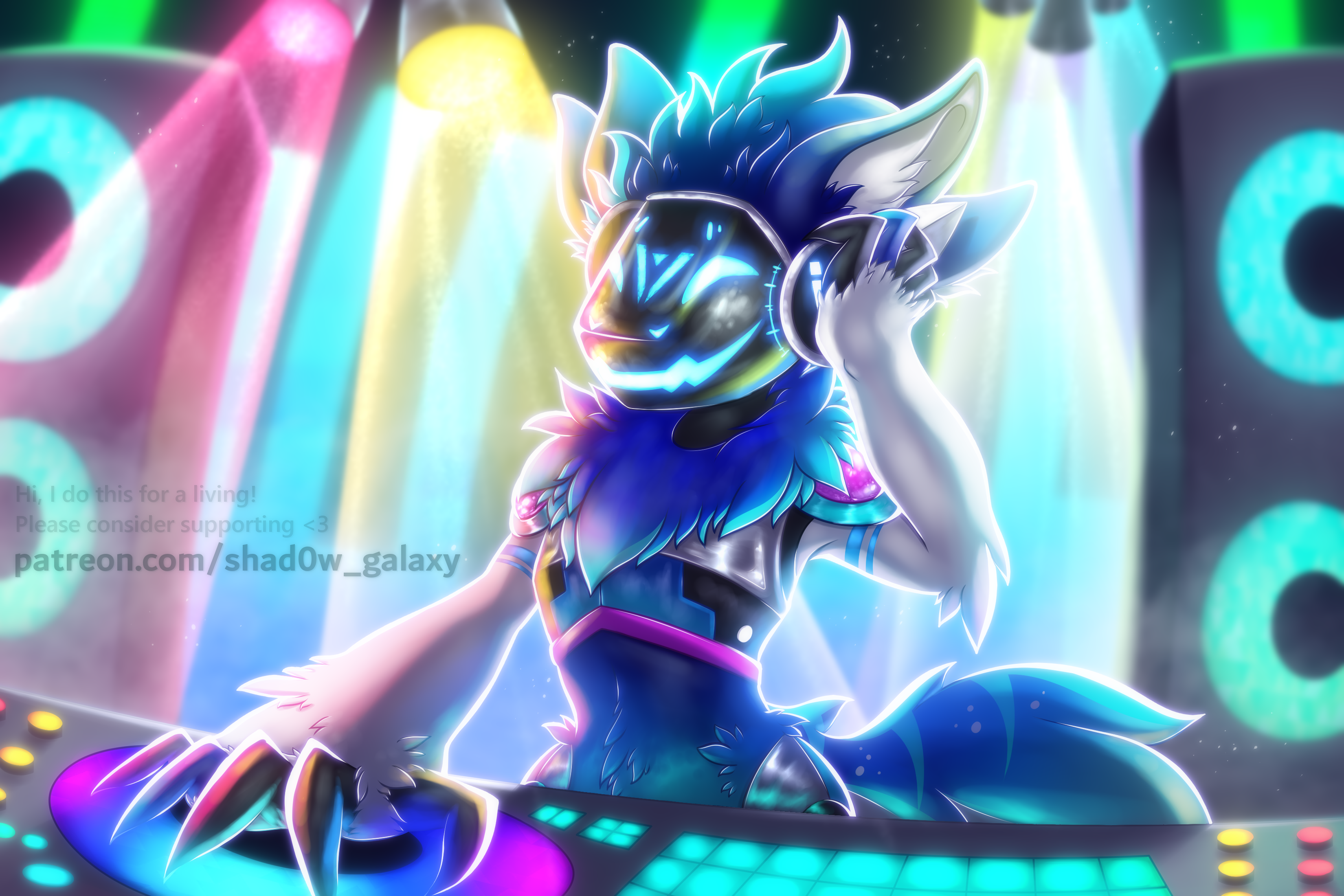 Blue Protogen by OnyxGalaria on Newgrounds