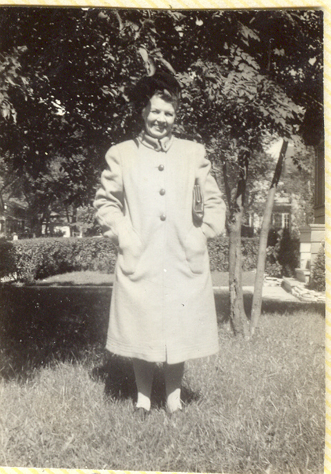 Woman in coat