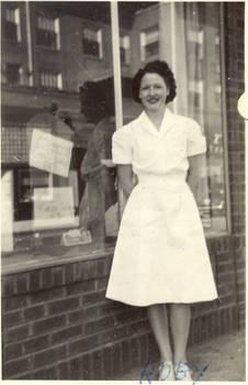 Woman white dress