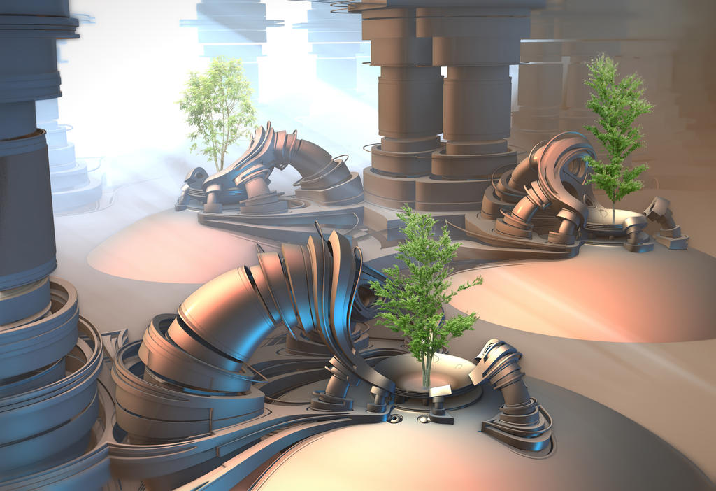Alien Tree Incubators by HalTenny on DeviantArt