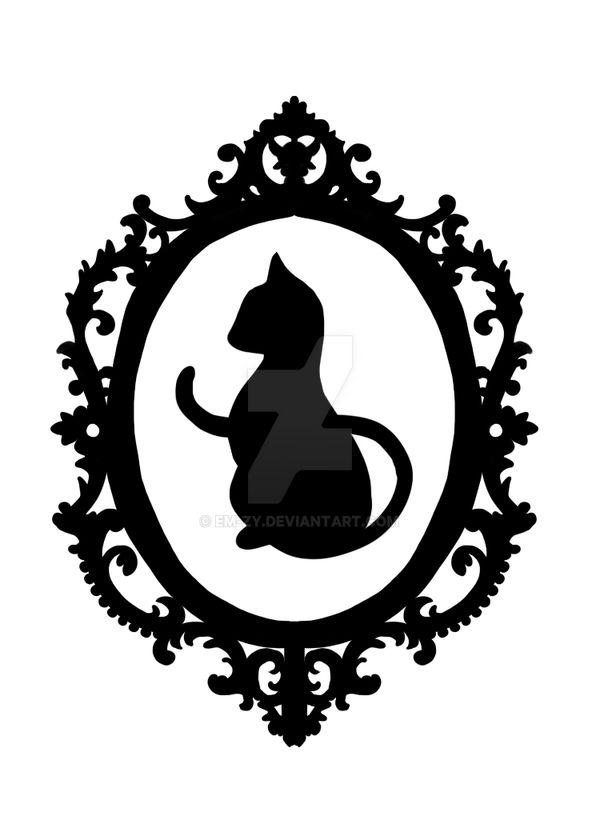 Cat Cameo Silhouette Tattoo by Em-zy on DeviantArt