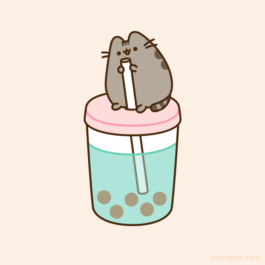 Boba Drinking Cat! by Arcticookie on DeviantArt