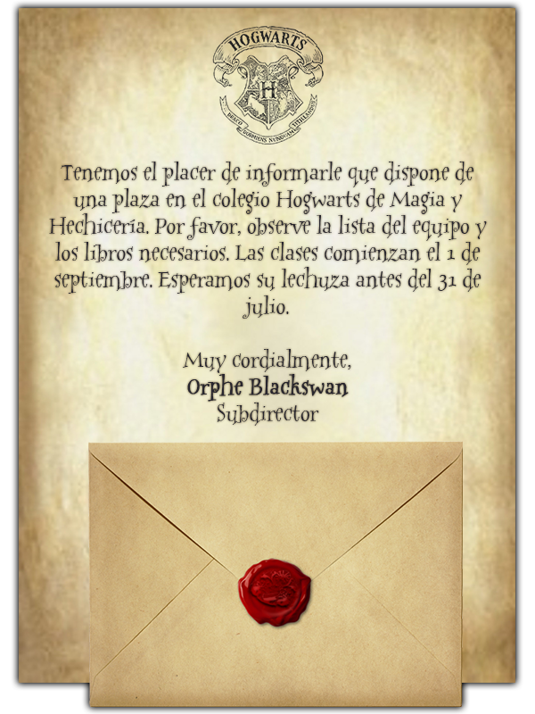 Carta Hogwarts Convocatorias 1 by nekomakino