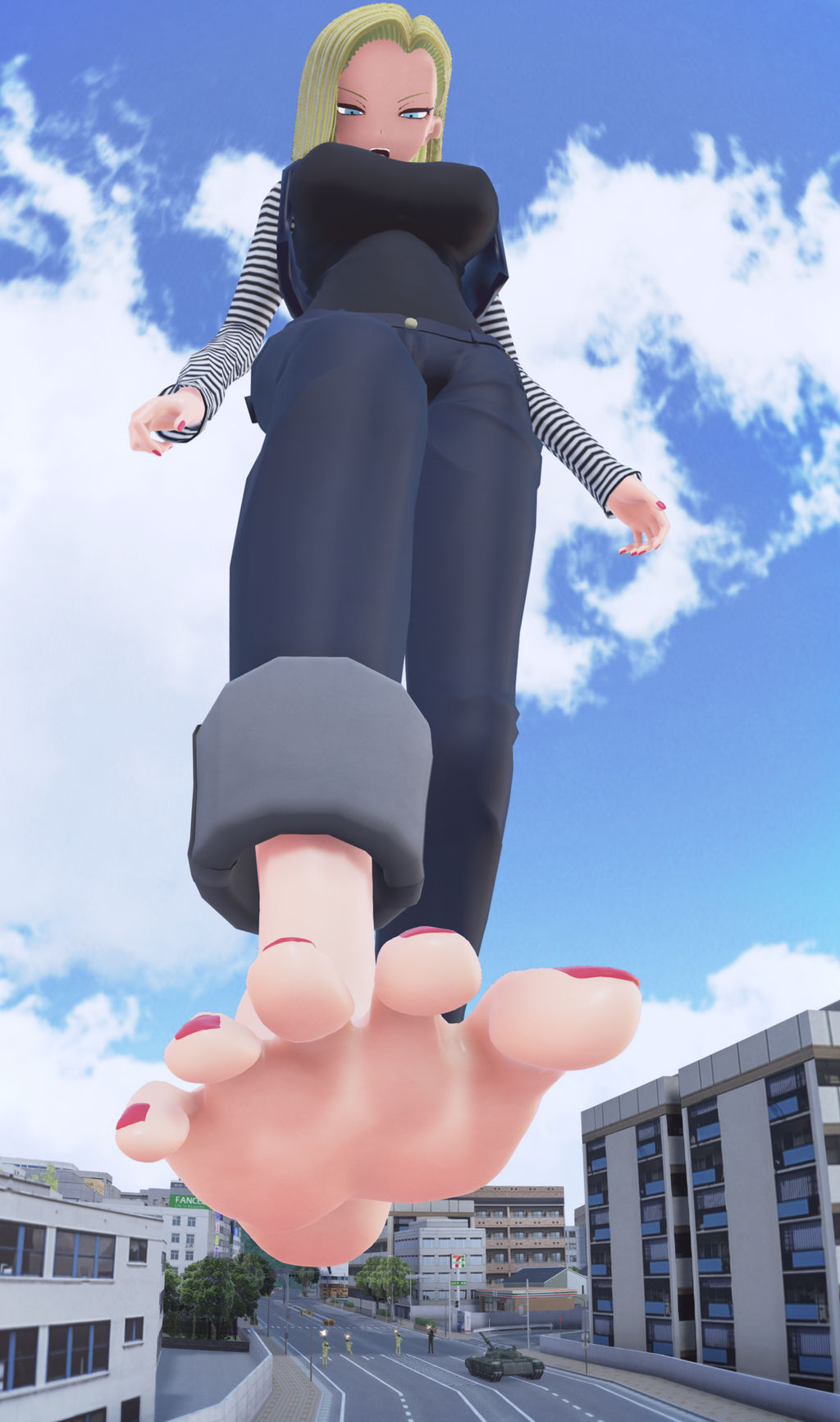 No.52 giantess android 18 by 5nbe on DeviantArt