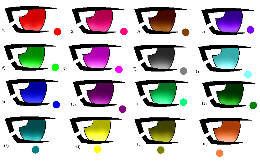 anime eye set 1