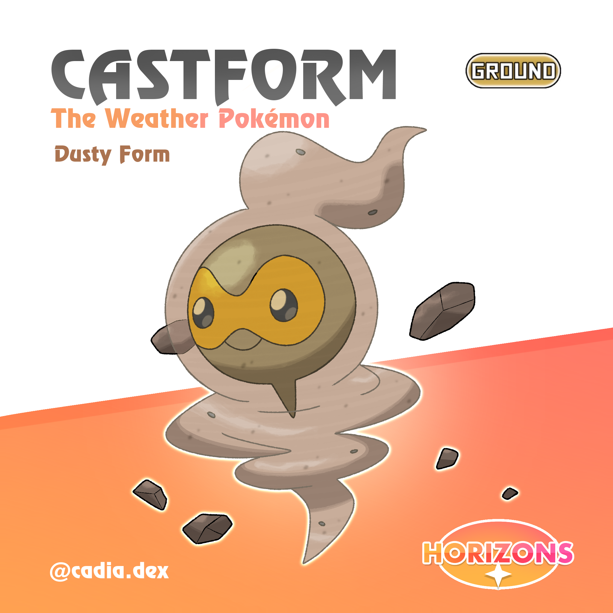 Castform (Dusty) - Pokemon Horizons - Cadia Region by PokemonHorizons ...