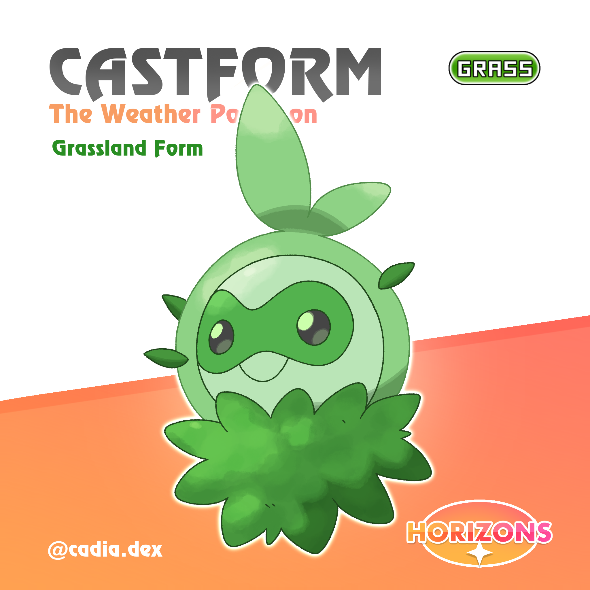 Castform (Grassland)-Pokemon Horizons-Cadia Region by PokemonHorizons ...