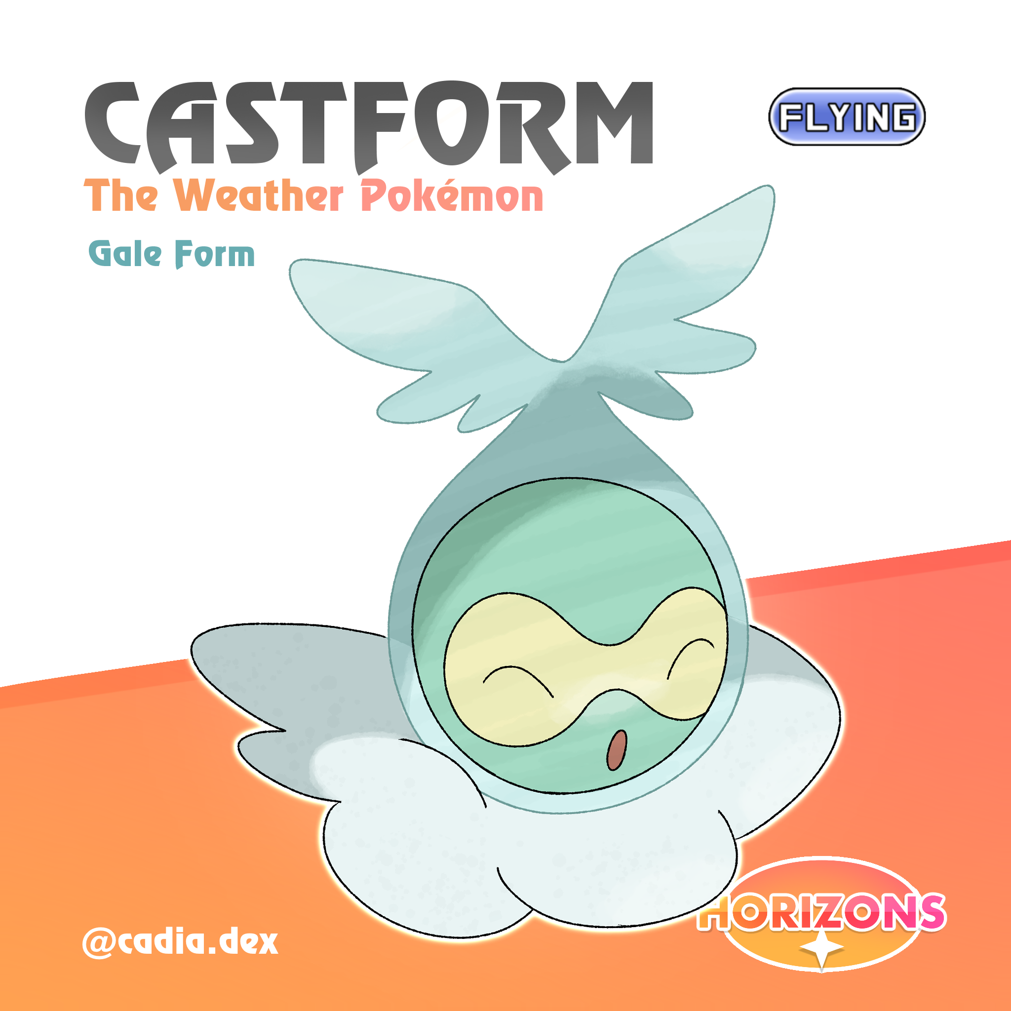 Castform (Gale) - Pokemon Horizons - Cadia Region by PokemonHorizons on ...