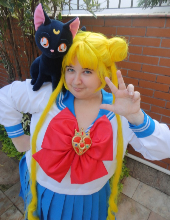 Usagi-chan and Luna - Sailor Moon S