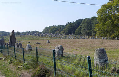 Neolithic Stone Alignments at Carnac by bobswin