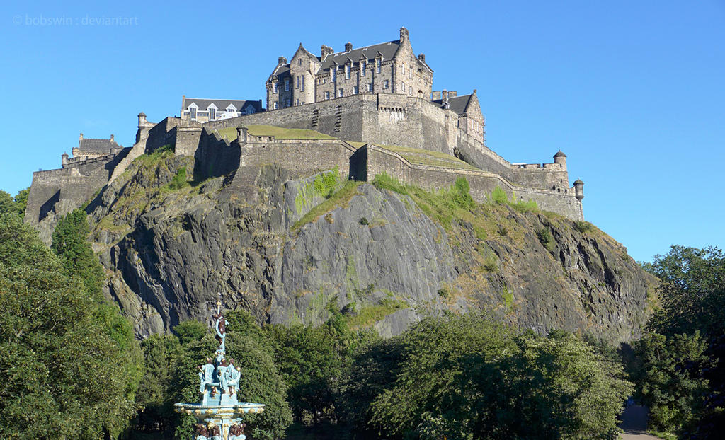 Edinburgh Castle from the North West by bobswin on DeviantArt