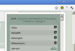 Emoticon list Chrome Extension