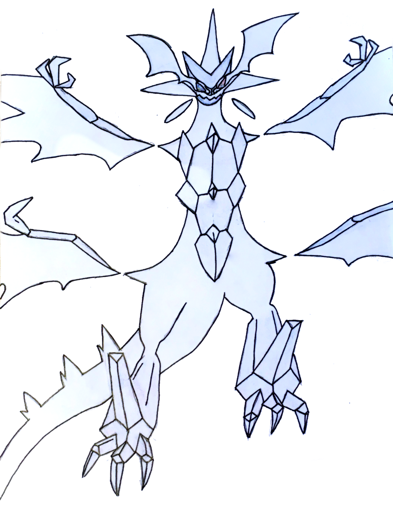 Shiny Ultra Necrozma (color fix) by CMGee on DeviantArt