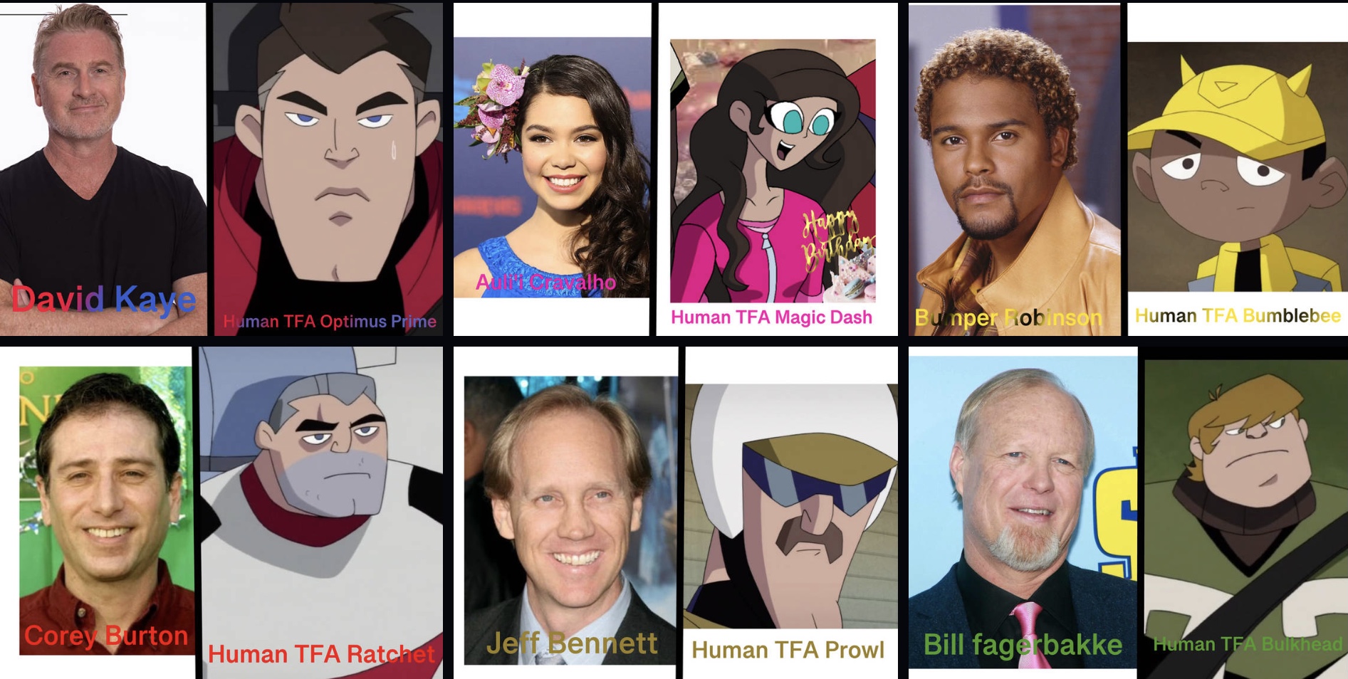 Transformers animated human error voice cast by TJ102TFA on DeviantArt
