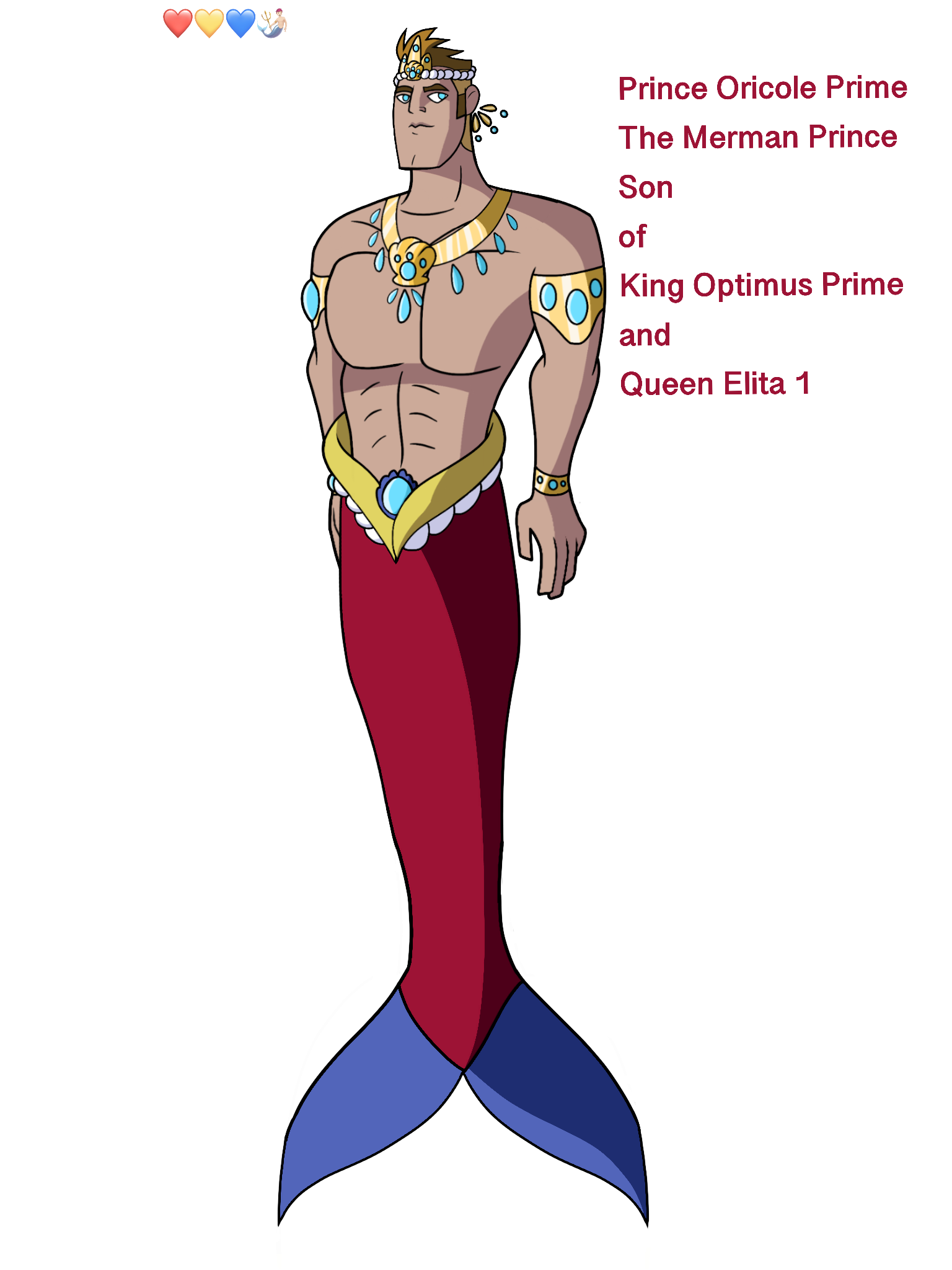 Prince Mer Men TFA:NG Prince Oricole Prime the merman by TJ102TFA on DeviantArt