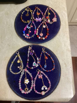11 Phone Charms and Lucky rainbow Tree
