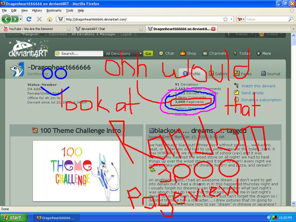 Deviantart Request From Randomstuff3000 Some Random 3000 Pageview by Paingiver on DeviantArt
