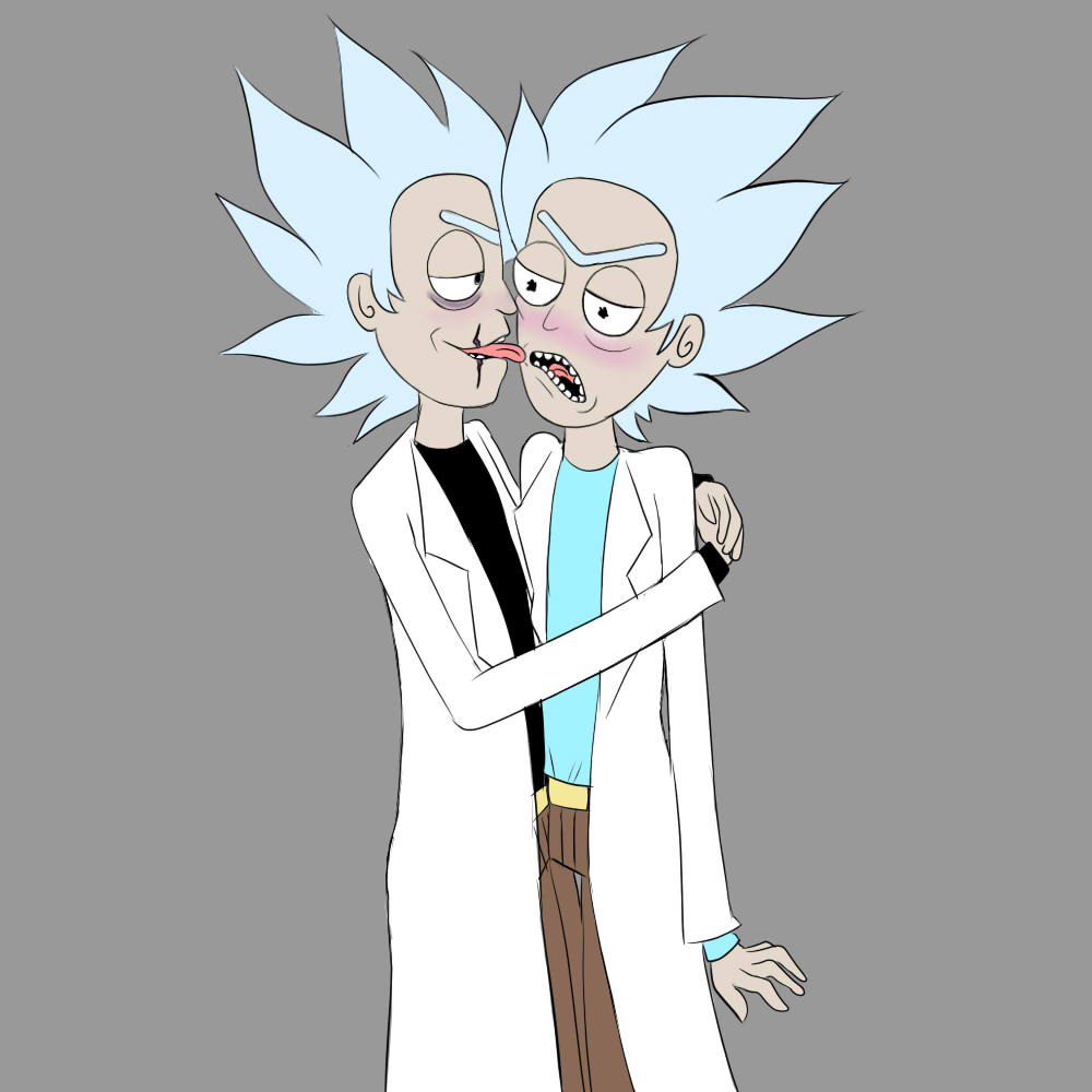 Rick And Morty Evil Rick X Rick By Jinnamaru On Deviantart.