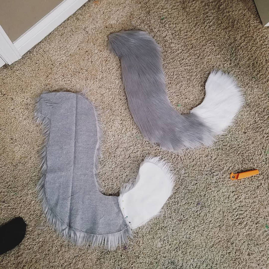 Tail Commission WIP: Gray White Cat Tail by RageandRoarCustoms on ...
