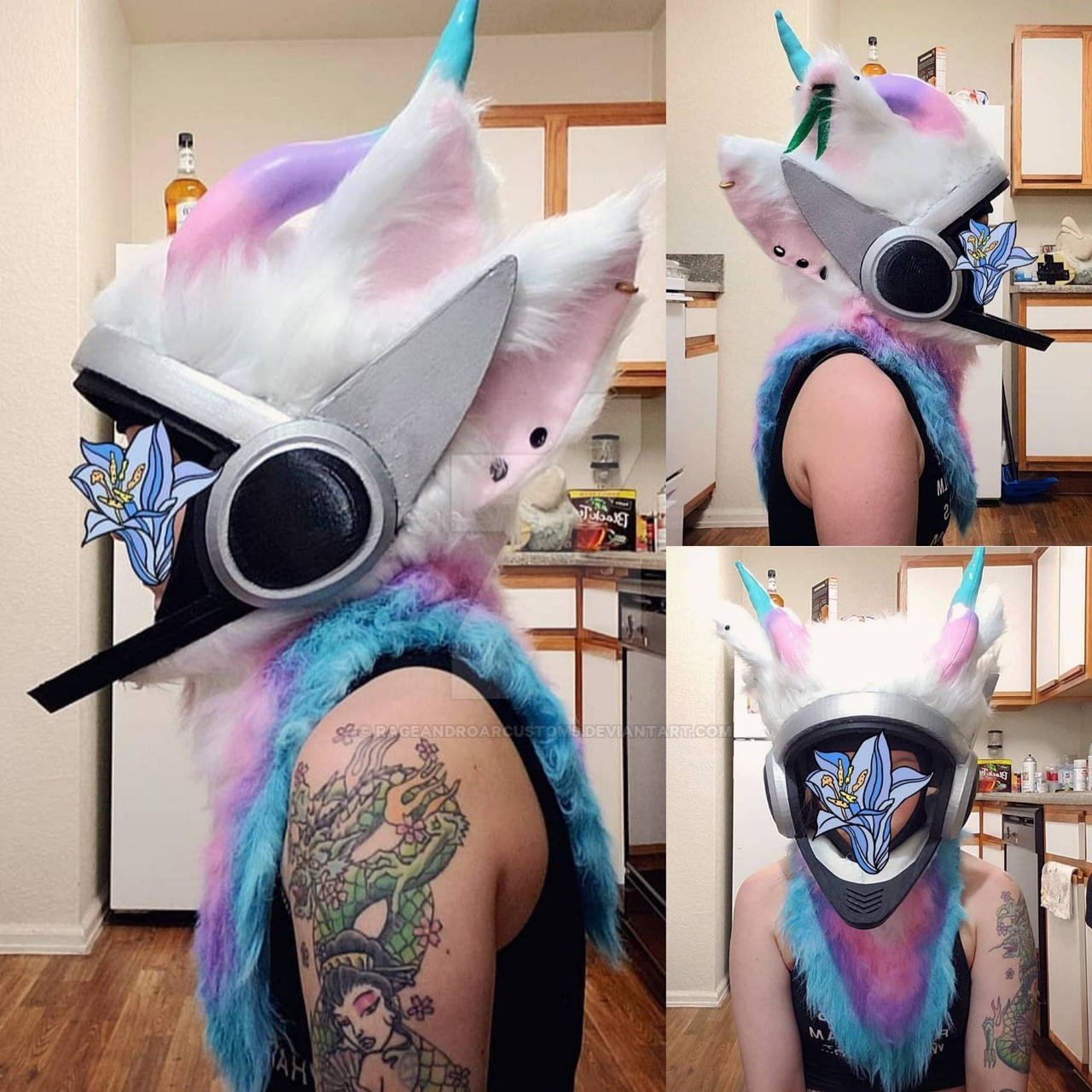 The Making Of A Protogen Head #2// Furring The Head Base - Fursuit Tutorial  