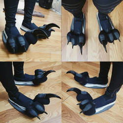 Knee-High Raptor Feet WIP by RageandRoarCustoms