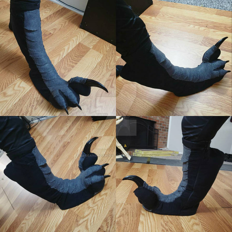 Knee-High Raptor Feet Commission WIP:One Foot Done by ...