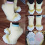 Knee-High Feetpaws Commission: Marshmallows' Feet