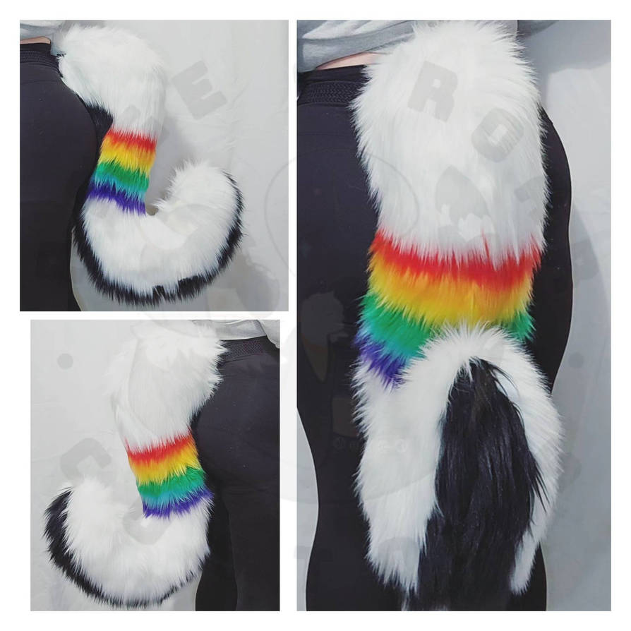 Tail Commission: Rainbow Tail by RageandRoarCustoms on DeviantArt