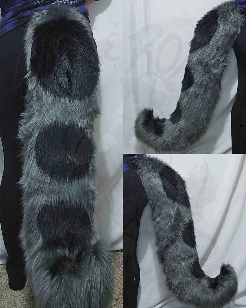 Deviantart Tail Mutation Tail Commission: Gray/Blk Tail by RageandRoarCustoms on DeviantArt